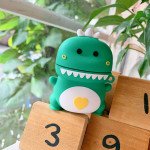 Wholesale Cute Design Cartoon Silicone Cover Skin for Airpod (1 / 2) Charging Case (Green Dinosaur)